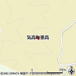 鳥取県鳥取市気高町重高周辺の地図