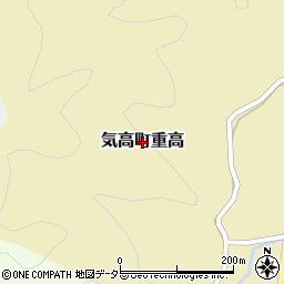 鳥取県鳥取市気高町重高周辺の地図