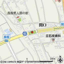 長坂南公園周辺の地図