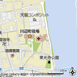 川辺町役場　住民課周辺の地図