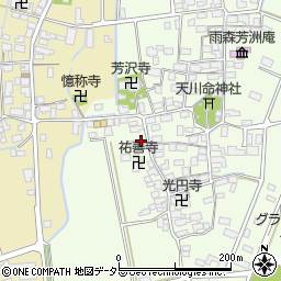 滋賀県長浜市高月町雨森416周辺の地図