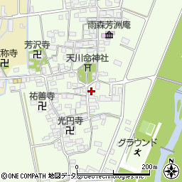 滋賀県長浜市高月町雨森1182周辺の地図