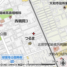 ハイネスアミティ鶴間壱番館周辺の地図