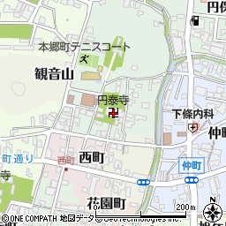 円泰寺周辺の地図