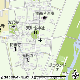 滋賀県長浜市高月町雨森1181周辺の地図