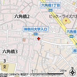 セブンイレブン横浜六角橋２丁目店周辺の地図
