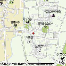 滋賀県長浜市高月町雨森1582周辺の地図