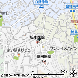 神奈川県横浜市神奈川区白幡東町3-14周辺の地図