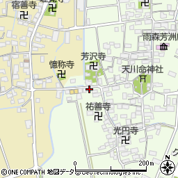 滋賀県長浜市高月町雨森1740周辺の地図