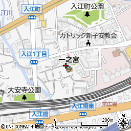 神奈川県横浜市神奈川区入江1丁目周辺の地図