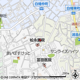 神奈川県横浜市神奈川区白幡東町3-6周辺の地図