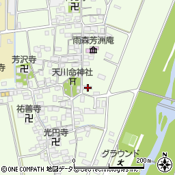滋賀県長浜市高月町雨森1180周辺の地図