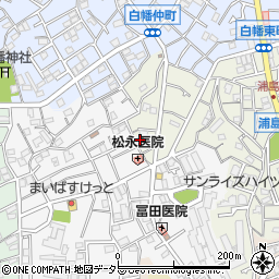 神奈川県横浜市神奈川区白幡東町3-15周辺の地図