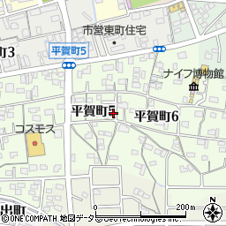 岐阜県関市平賀町周辺の地図