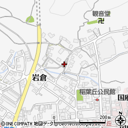 岩倉地区公民館周辺の地図
