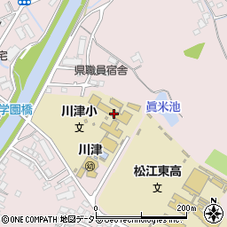 川津児童クラブ周辺の地図