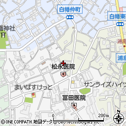 神奈川県横浜市神奈川区白幡東町3-1周辺の地図