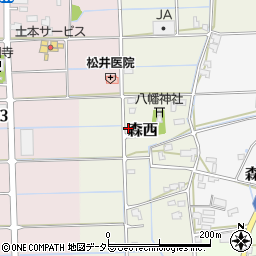 岐阜県岐阜市森西35-2周辺の地図