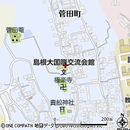 島根県松江市菅田町周辺の地図