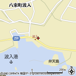 島根県松江市八束町波入608周辺の地図