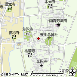 滋賀県長浜市高月町雨森1592周辺の地図