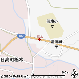 栃本周辺の地図