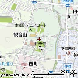 岐阜県関市本郷町62周辺の地図