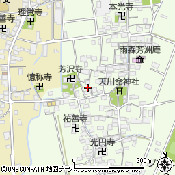 滋賀県長浜市高月町雨森1597周辺の地図