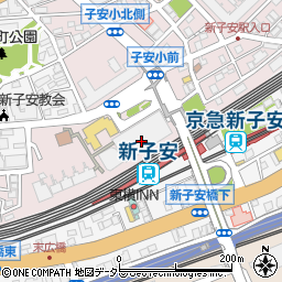 株式会社横浜銀行　新子安支店周辺の地図