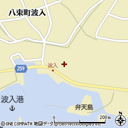 島根県松江市八束町波入607周辺の地図