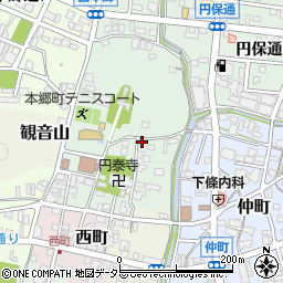 岐阜県関市本郷町周辺の地図