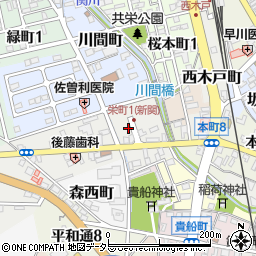 岐阜県関市栄町1丁目18周辺の地図