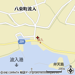 島根県松江市八束町波入2766周辺の地図