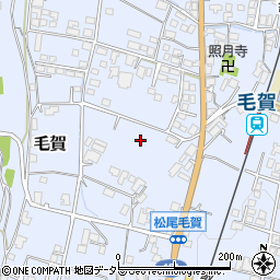 長野県飯田市毛賀周辺の地図