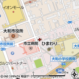 大和市役所　分庁舎国際化協会周辺の地図