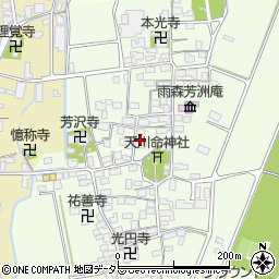 滋賀県長浜市高月町雨森1609周辺の地図