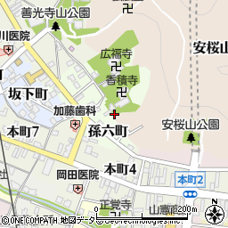 岐阜県関市安桜山周辺の地図