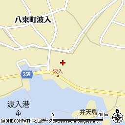 島根県松江市八束町波入599周辺の地図