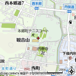 関市役所児童発達支援センター　中央親子教室周辺の地図