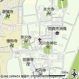滋賀県長浜市高月町雨森1607周辺の地図
