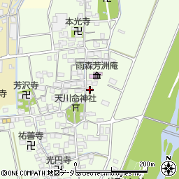 滋賀県長浜市高月町雨森1171周辺の地図