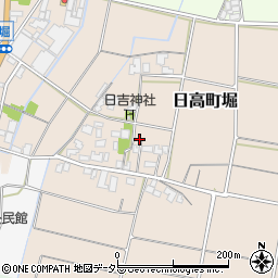 兵庫県豊岡市日高町堀周辺の地図