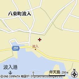 島根県松江市八束町波入598周辺の地図