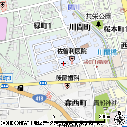 岐阜県関市辻井戸町1-52周辺の地図