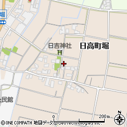 兵庫県豊岡市日高町堀周辺の地図