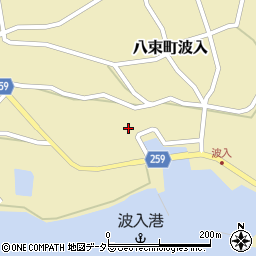 島根県松江市八束町波入433周辺の地図