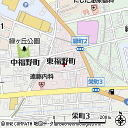 岐阜県関市東福野町周辺の地図