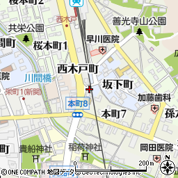 岐阜県関市西木戸町6周辺の地図