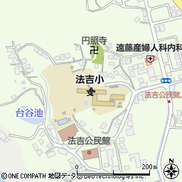 松江市立法吉小学校周辺の地図