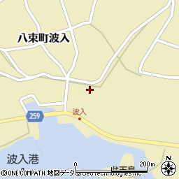 島根県松江市八束町波入596周辺の地図